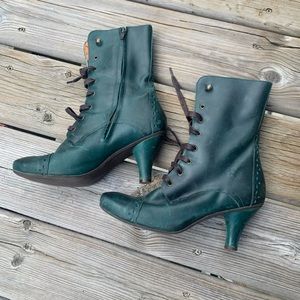 Fly London Green Zip-Up Ankle Boots